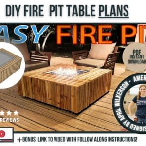 Fire pit table plans