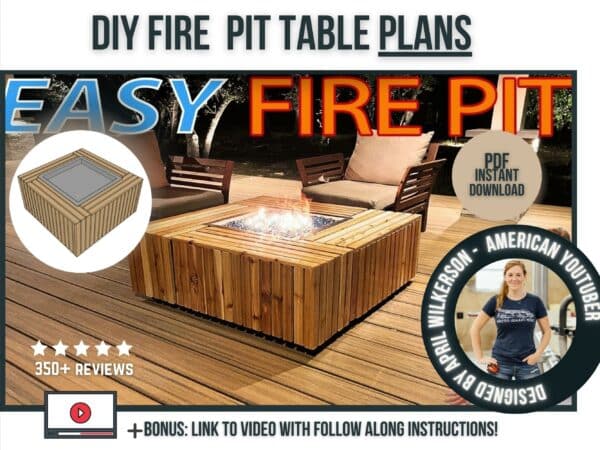 Fire pit table plans