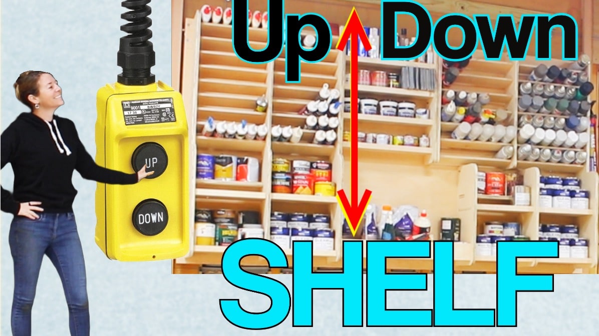 How I Built A Rising Shelf Storage For My Shop