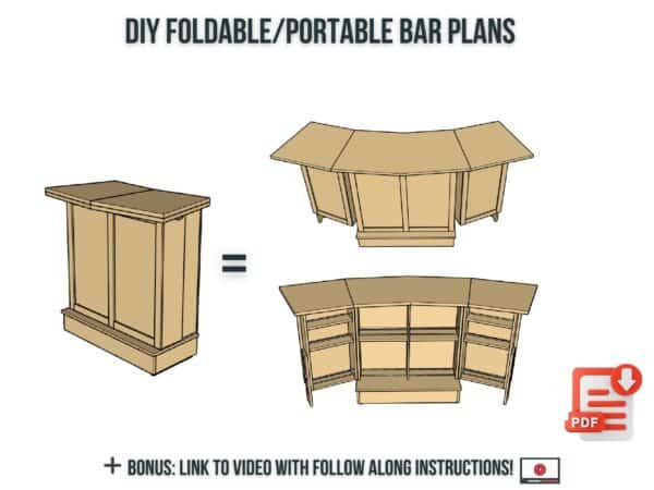 how to build a diy foldable bar
