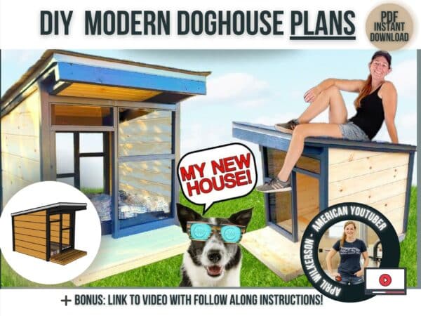 modern doghouse plans