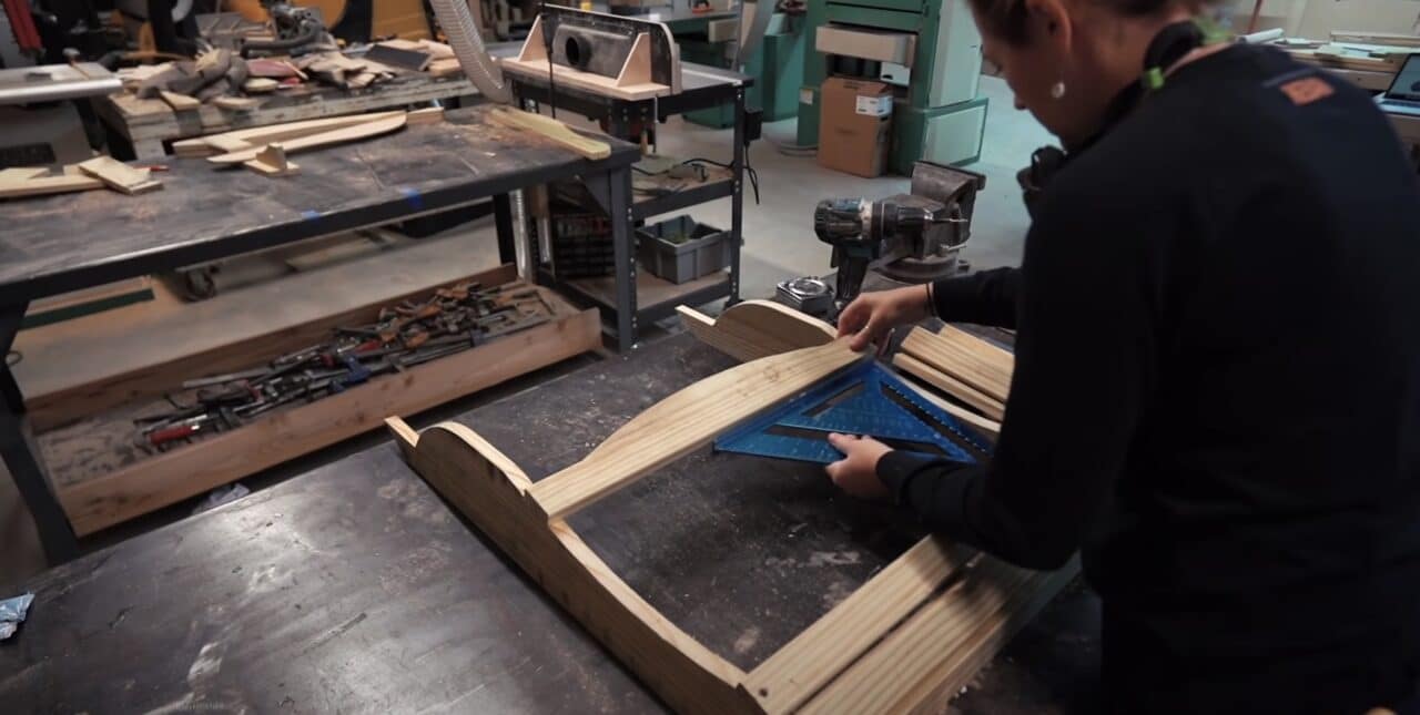 Assembling the Seat for your DIY Adirondack Rocking Chair