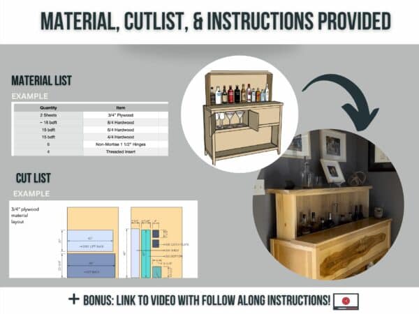 liquor cabinet blueprints