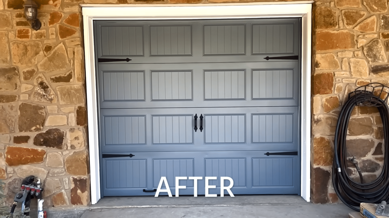 garage door after