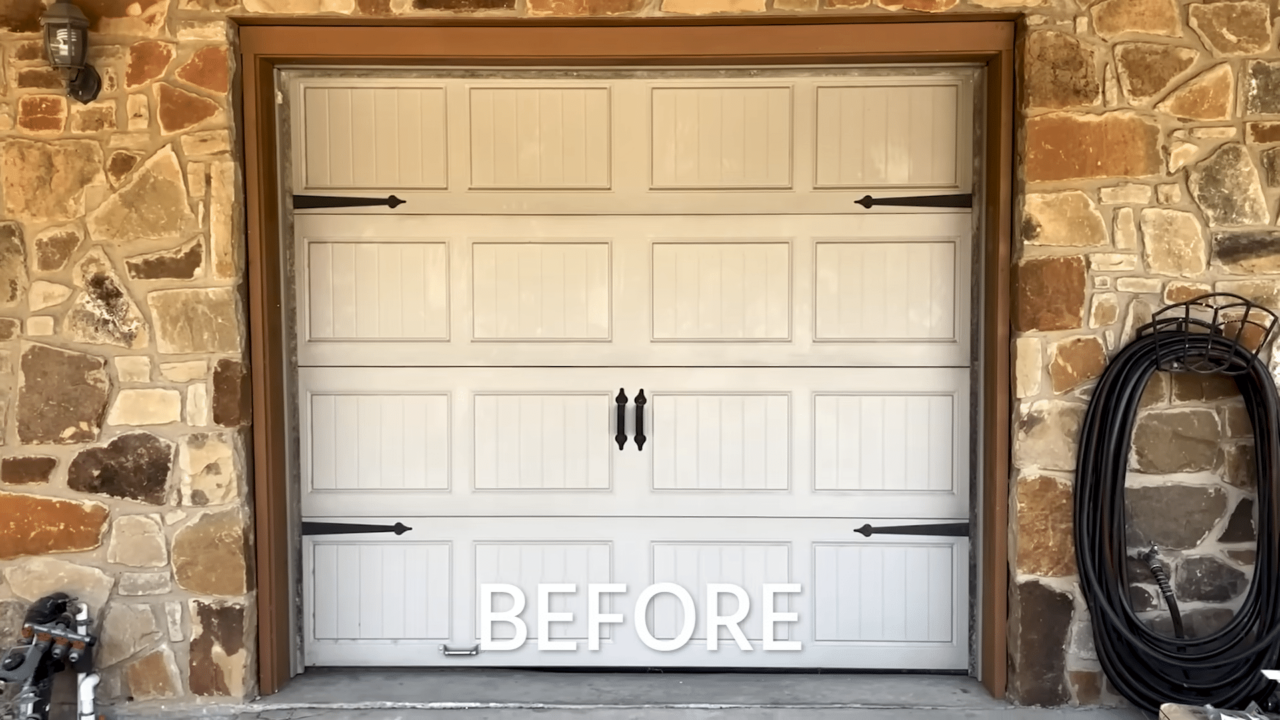 garage door before