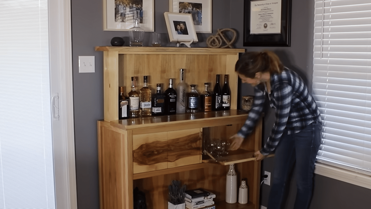 Finished liquor cabinet