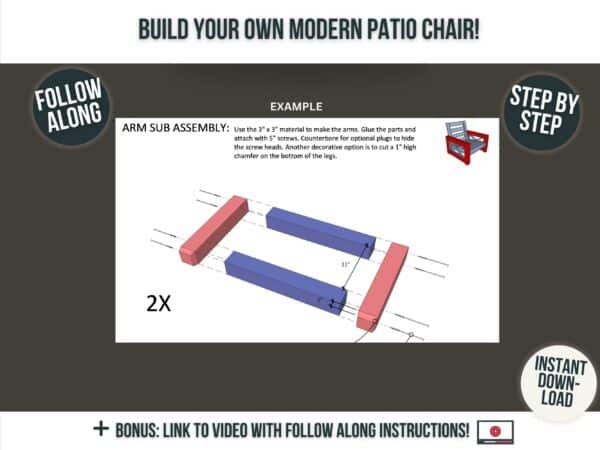 patio chair blueprints
