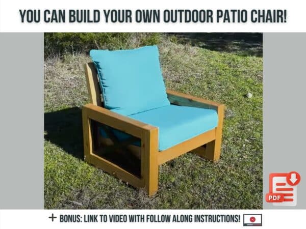 how to build modern patio chairs