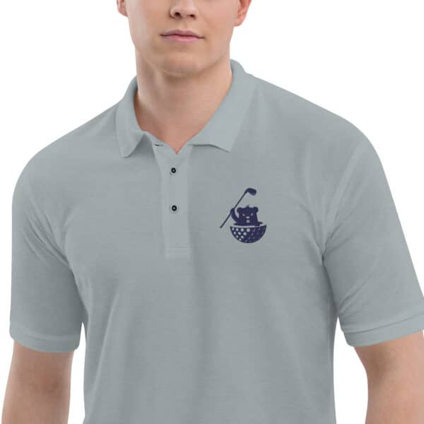 premium polo shirt cool heather zoomed in 6623d21d91de4