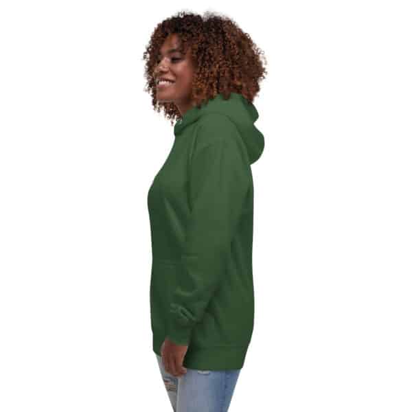 unisex premium hoodie forest green left front 6623d04cc22ed