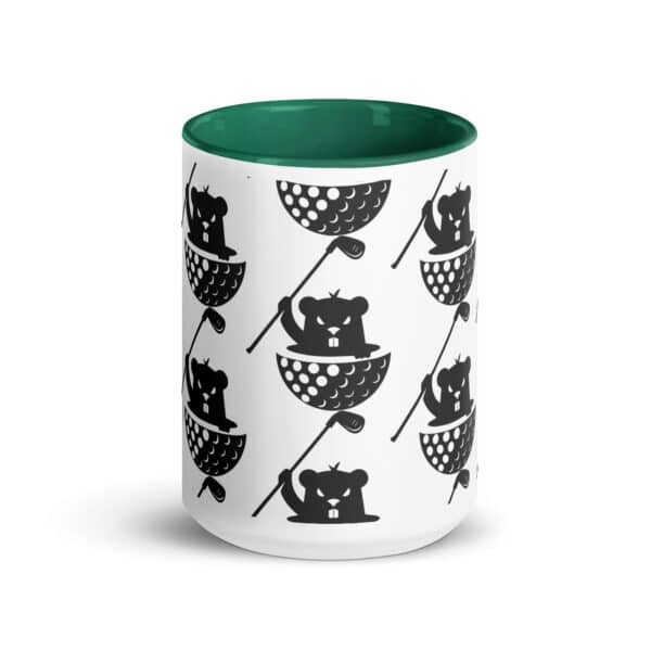 white ceramic mug with color inside dark green 15 oz front 6623d2cd13ae1