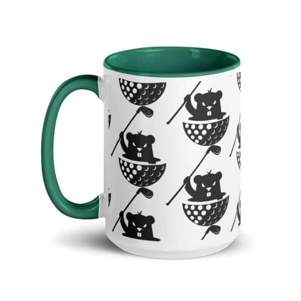 white ceramic mug with color inside dark green 15 oz left 6623d2cd13b67