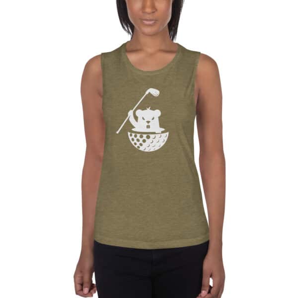 womens muscle tank heather olive front 6623ccf33603d