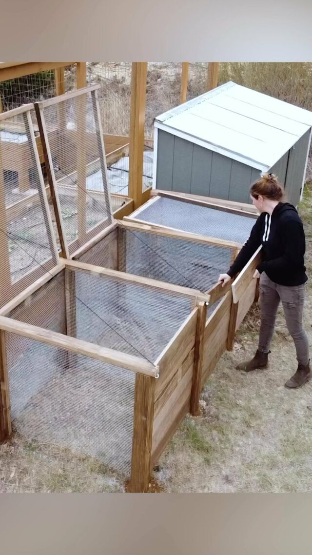If you watched my stories last week, you got a sneak peak of my new compost stalls. Three stalls for three stages of composting! The full video will be live on my YouTube page this Sunday, but enjoy some sneak peeks until then. Plans for the small and large compost bins are linked in my bio…as well as the walk-in garden plans. Enjoy the day folks! #diy diyprojects #doityourself #garden #diygarden #composting #compostbin #diycompost #homestead #homesteading #youtuber #creator #woodworker